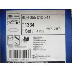 Klocki hamulcowe tył Hella 8DB355010-241