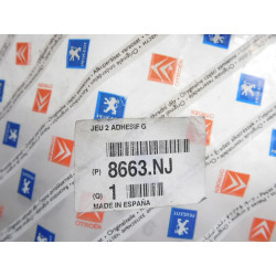 Naklejki drzwi tylnych Peugeot Partner OE 8663.NJ