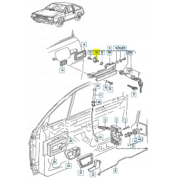 Część klamki Volkswagen Scirocco OE 321837224