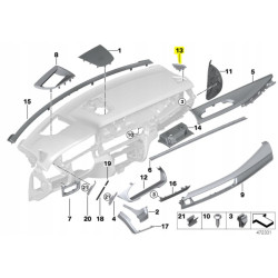 Kratka nawiewu prawy przód BMW X6 OE 51459288033