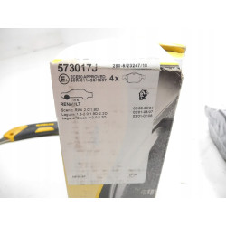 Zestaw klocków hamulcowych przód Jurid 573017J