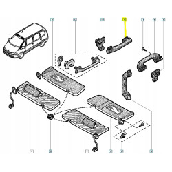 Uchwyt podsufitki Renault Espace II OE 6025310730