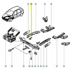 Mocowanie prawe Renault Scenic I OE 7750827149