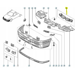 Absorber zderzaka przód Renault Megane 7701476624