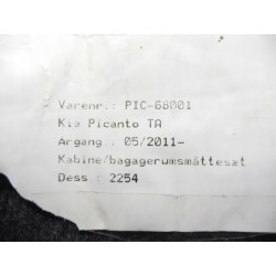 DYWANIKI KIA PICANTO I II ZESTAW PIC-68001
