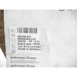 Szczęki hamulca ręcznego VW LT OE 2D0698525