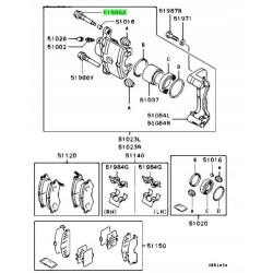 Prowadnica zacisku Mitsubishi Lancer MB699167