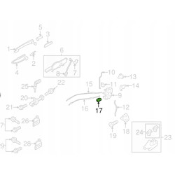 Zatrzask zamka drzwi Mitsubishi Mirage OE MU481193