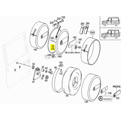 Podkładka koła zapas Mercedes G300 A4638980197