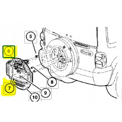 Śruba mocowania kola zapas JeepLiberty K06506429AA