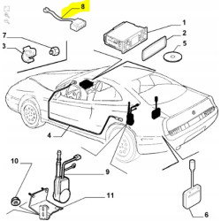 Przewód radia Alfa Romeo Spider OE 60689140