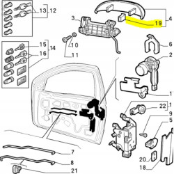 Uszczelka klamki Alfa Romeo 145 OE 60618470