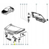 Zawias maski Renault Clio I OE 7751670268