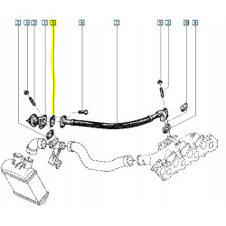 Uszczelka EGR Renault 21 OE 7700747007