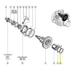 Pierścień skrzyni biegów Renault Kangoo 7700113257