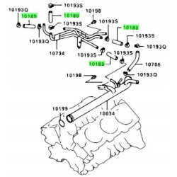 Przewód wody Mitsubishi Pajero OE MD122589