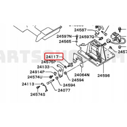Krzywka, blokada zmiany biegów Mitsubishi MR534598