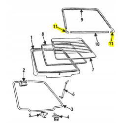 Listwa szyby tył Mitsubishi Mirage OE MB345573