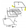 Listwa szyby tył Mitsubishi Mirage OE MB345573