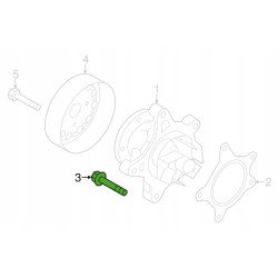 Śruba pompy wody Kia Rio OE K-11403-06386K