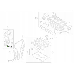 Śruba osłony rozrządu Kia Sorento OE 21473-25000