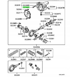 Śruba dyferencjału Mitsubishi Pajero OE MS240915