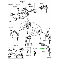 Wspornik koła zapasowego MitsubishiPajero MR267712