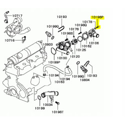 Śruba przewodu wody Mitsubishi CARISMA OE M862955