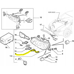 Żarówka lampy przód Fiat Punto OE 71749563