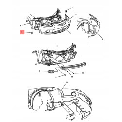 Klips zderzaka przód Chrysler Pacifica K04805405AB