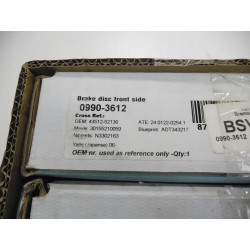 TARCZE HAMULCOWE TOYOTA YARIS P13 43512-52130