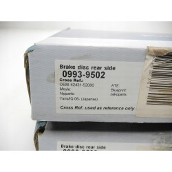 TARCZE HAMULCOWE TYŁ TOYOTA YARIS P9 42431-52080