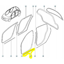 Uszczelka drzwi lewy przód Scenic II OE 8200097491