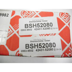 TARCZE HAMULCOWE TYŁ TOYOTA YARIS 05- 29982