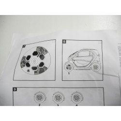Naklejki koła Renault Twizy OE 8201303736