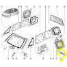Mocowanie listwy szyby Renautl Espace 2 6025170624