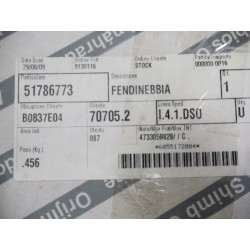 LAMPA PRZÓD PRZECIWMGIELNA FIAT 500 07- 51786773