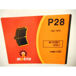 KLOCKI HAMULCOWE FIAT TIPO PANDA DEDRA 8671010072