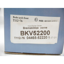 Klocki hamulcowe TOYOTA SIENTA 04465-52220