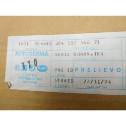 Zestaw uszczelek głowicy VW TOYOTA J0411254071