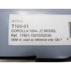 FILTR KABINOWY TOYOTA COROLLA VII VIII 17801-15070