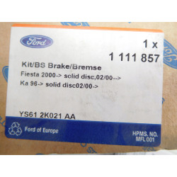 KLOCKI HAMULCOWE PRZÓD FORD FIESTA KA 1111857
