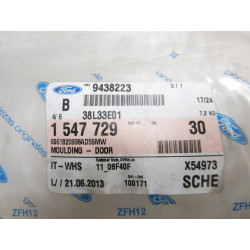 Listwa drzwi lewe tylne Ford Fiesta 1547729