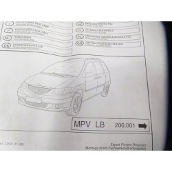 KRATKA PRZESTRZENI ŁADUNKOWEJ MAZDA MPV LB