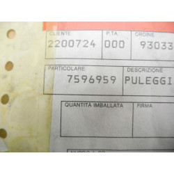 Koło pasowe prądnicy alternatora FIAT TIPO 7596959