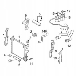 USZCZELKA CHŁODNICY MERCEDES CL S SL 2205050186