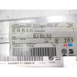 WZMOCNIENIE DRZWI LEWY PRZOD AUDI A3 8L 8L3831513