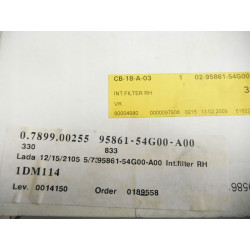 Suzuki OE 95861-54G00-A00 filtr, wentylacja