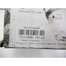 Klocki hamulcowe VW TRANSPORTER T4 701698151H