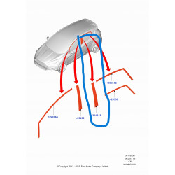 NAKLEJKA DRZWI TYLNYCH FORD FIESTA MK7 1717208